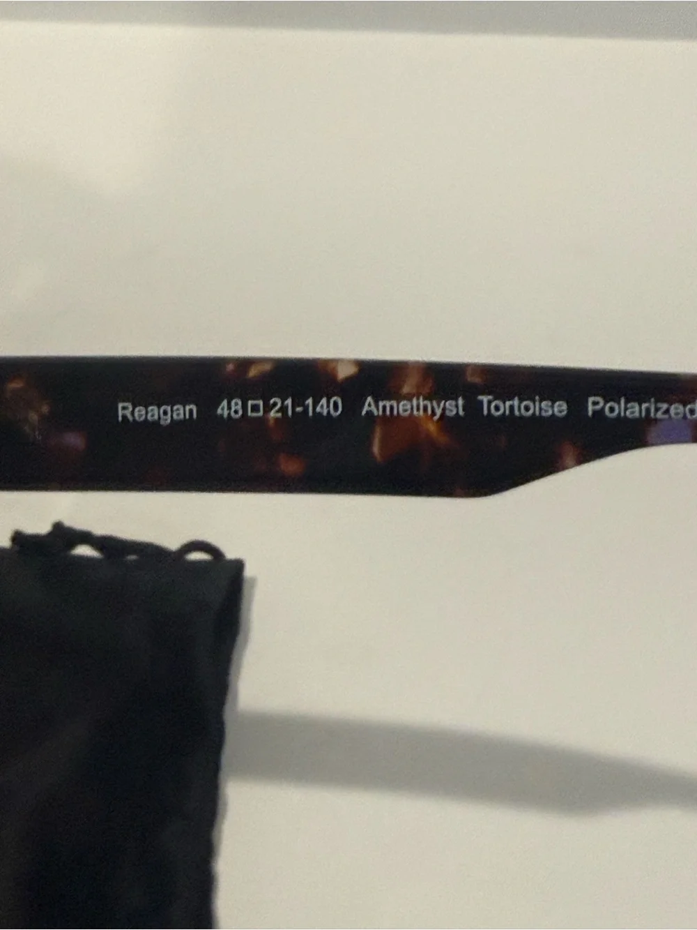 Quince Reagan Polarized Acetate Amethyst Tortoise Sunglasses with Dark Lenses
